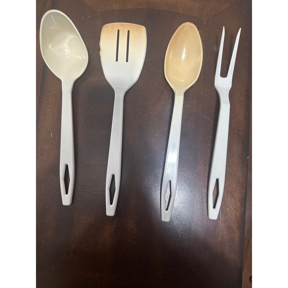 Vintage Tailor Made Kitchen Utensils Serving Spoon Slotted Spatula Fork